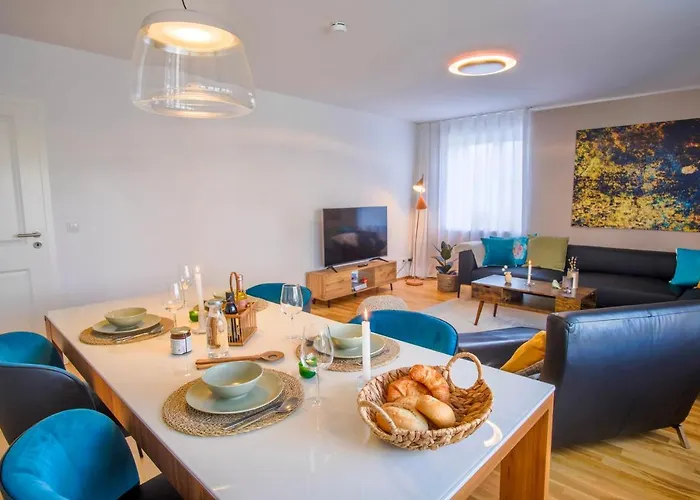 4-room Luxury - Close To Station, Free Parking, Kitchen * Lipsia